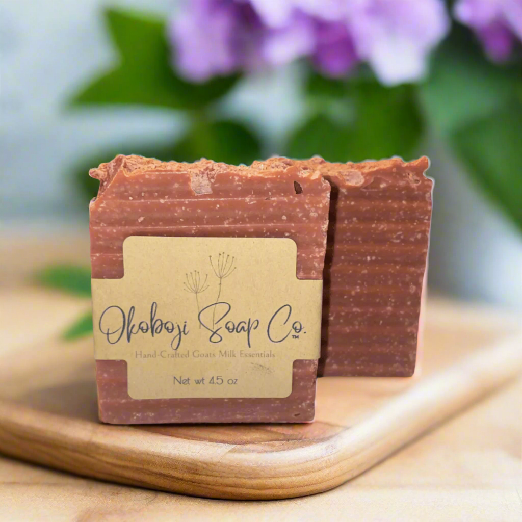 Himalayan Pink Sugar Goats Milk Soap bar - Okoboji Soap Company