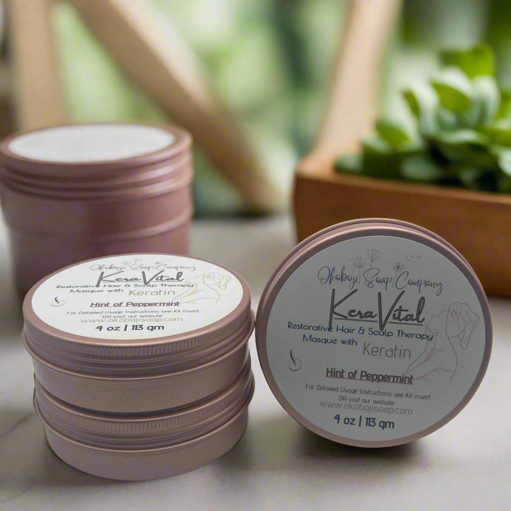 KeraVital Conditioning Keratin Hair Masque Kit - Okoboji Soap Company